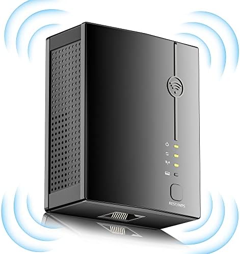 2023 WiFi Extender, Wireless Signal Booster Long Range up to 9998 sq.ft and 50+ Devices,1-Tap Setup Internet Extender with Ethernet Port, Internet Booster for Home, 5 Modes,Wireless Internet Repeater