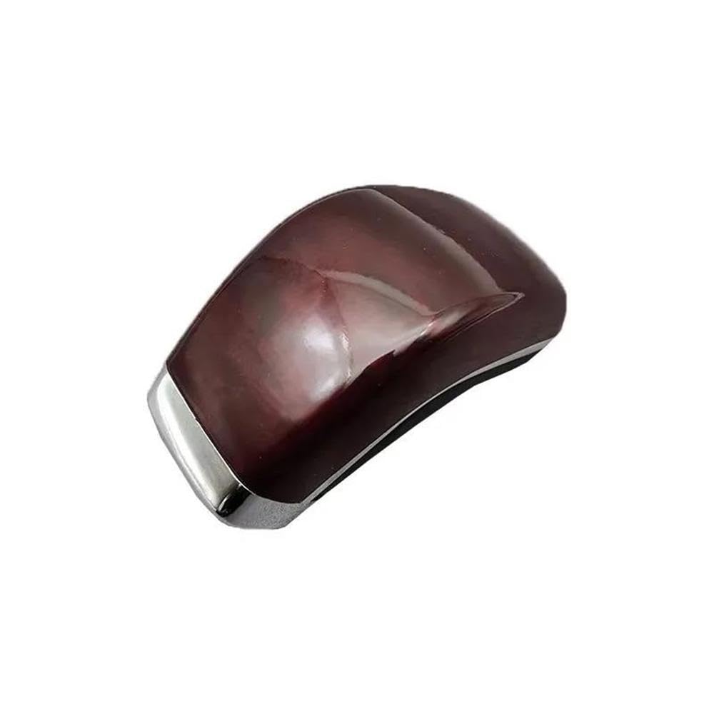 Ydxherta Red Mahogany For Toyota Mark X Reiz X120 2004-2009 Automatic At Leather Car Shift Gear Knob Lever Gaitor Boot Cover Auto Parts(Red Mahogany)