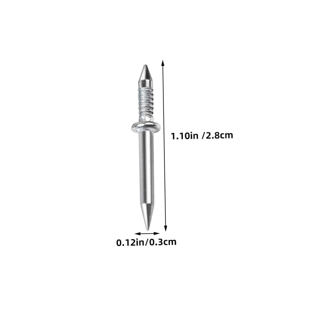 Cabilock 50pcs Skirting Fixing Nails Double Nails Mounting Sleeve Easy Install for Wall Decor