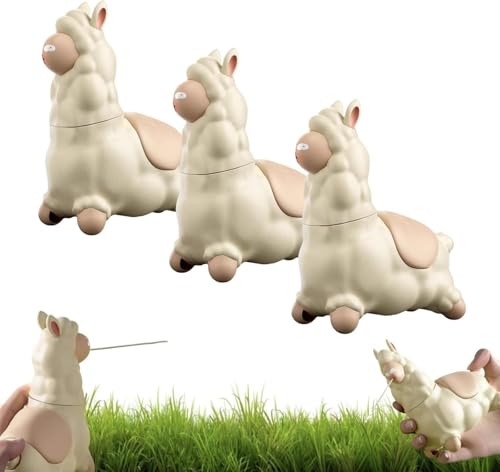 3 pezzi Giocattolo Acquatico a Forma di Lama Che Sputa, Spruzzatore d'Acqua Interattivo a Forma di Alpaca, Divertente Irrigatore a Pressione a Prova di Perdite