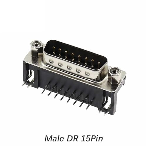 Conector DR15 macho RS232 adaptador puerto serie DB9 angular 2
