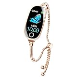 Smart Bracelet Fitness Tracker Watch Step Counter Pedometer Women Heart Rate Monitor Sleep Tracker with Steps Distance Calories Counting Compatible with Android iOS