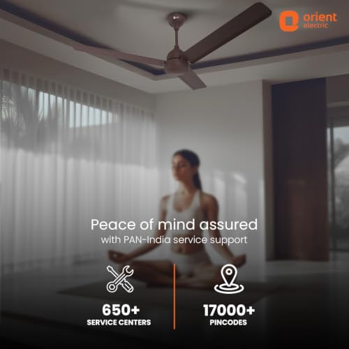 Image of Orient Electric 1200 mm Uno BLDC | BLDC energy saving ceiling fan with Remote |BEE 5-star rated | Saves up to 50% on electricity bills | 3-year warranty by Orient | Chocolate Brown