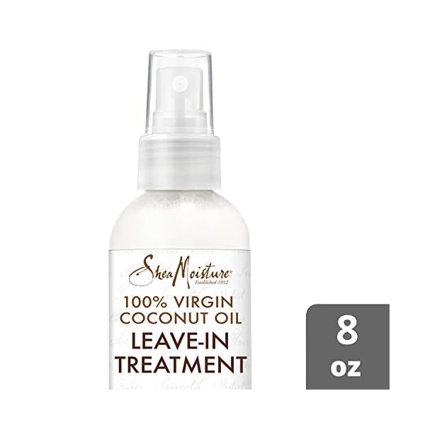 SheaMoisture-100-Virgin-Types-100-Extra-Virgin-8-oz SheaMoisture Leave-in Conditioner Treatment for All Hair Types 100% Extra Virgin Coconut Oil Silicone Free Conditioner 8 oz