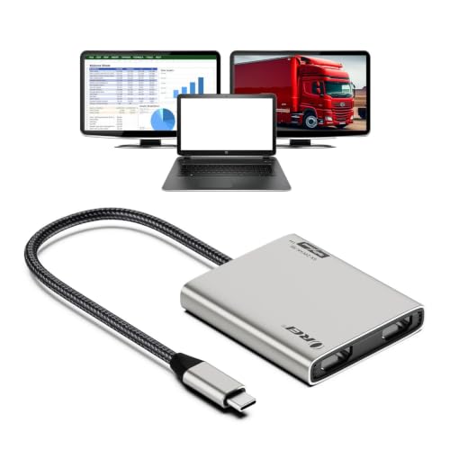 Hub USB C de doble monitor 4K 60Hz con carga rápida de 95W y modo DP Alt OREI SplitXtend
