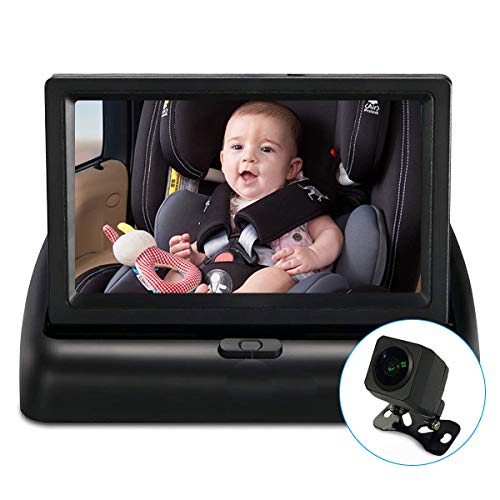 Lovinouse Baby Car Mirror, Large Size 170 Degree Rear Wider Clear View, Night