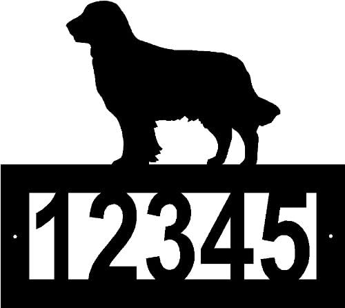 Custom Crafted GOLDEN RETRIEVER Steel Address Sign