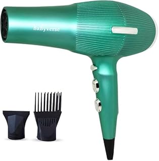 مجفف شعر احترافي 8000 وات مزود بـ 3 مستويات لدرجة الحرارة وتعديل متعدد السرعات وتجفيف سريع مع خاصية الهواء الساخن والبارد والعناية الأيونية وإعدادات متعددة بتقنية الحماية من الحرارة الزائدة، BA-6632