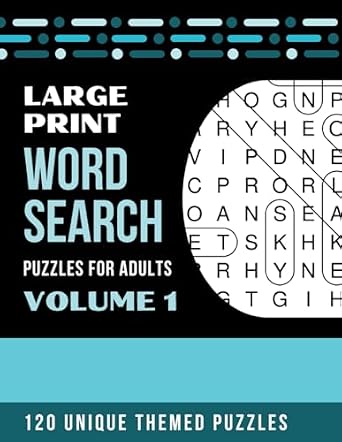 Large Print Word Search Volume 1: Puzzle Book for Adults : Publishing ...