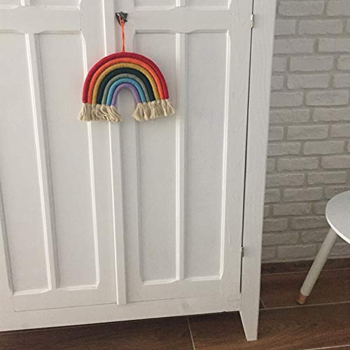Weisipu Colorful Rainbow Wall Decor - Handmade Weaving Ornament Pendant Decoration Wall Decor Hanging Home Decoration (Deep Green)… #TOP5