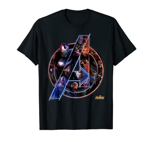 Marvel Avengers Infinity War Neon Team Camiseta