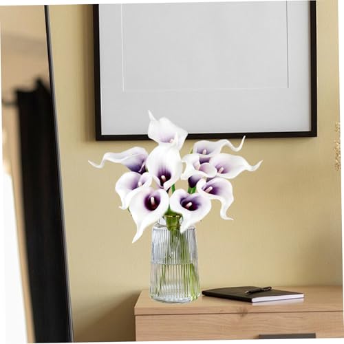 Calla lily fleurs artificielles en PU anti-flétrissement pour table de salon - 6