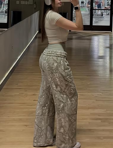 Mens Wide Leg Sweatpants Print Gym Baggy Joggers Sports Graphic Streetwear Loose Lightweight Trousers Pants with Pockets4