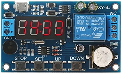 e-infinity Digital Programmable (RTC) DC 5-30V Input Time Controller 24 Hours 4 Digit Timing Delay Module with Micro USB 5.0V Input Port Used in (Solar) Panel Cleaning and etc (1)