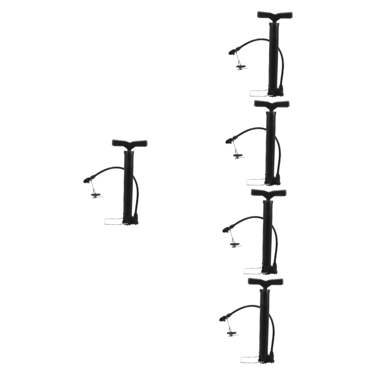 HANABASS 5piezas Bomba De Aire Portátil para Balones y Bicicletas Inflador Ligero para Baloncesto De Yoga y Diseño Compacto y Fácil De Usar para Hogar y Actividades Deportivas
