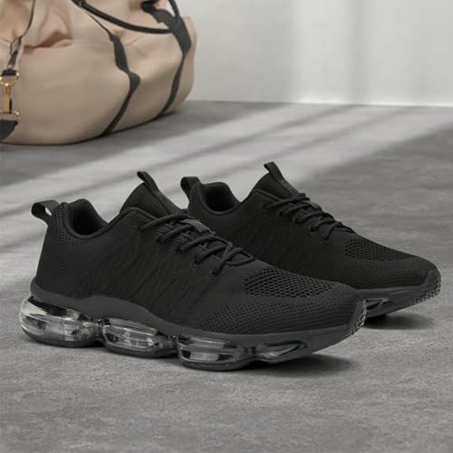 Image of Socviis Men's Air Cushion Running Shoes Breathable Tennis Fashion Sneakers Non Slip Workout Casual Sport Shoes Gym Training Comfortable Walking Shoes