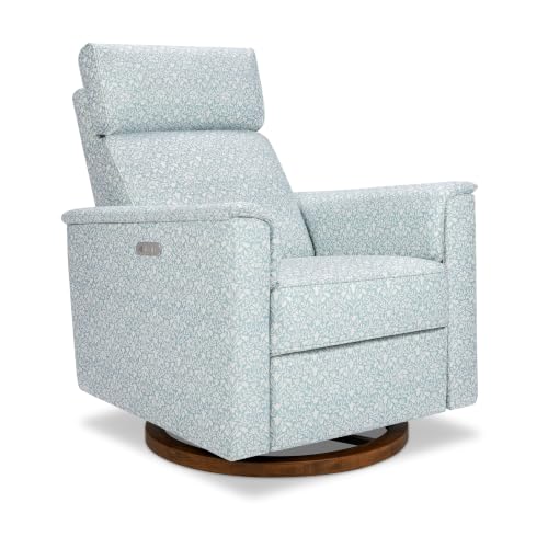 Image of NAMESAKE Willa Plus Power Recliner in Bellflowers in Powdered Blue