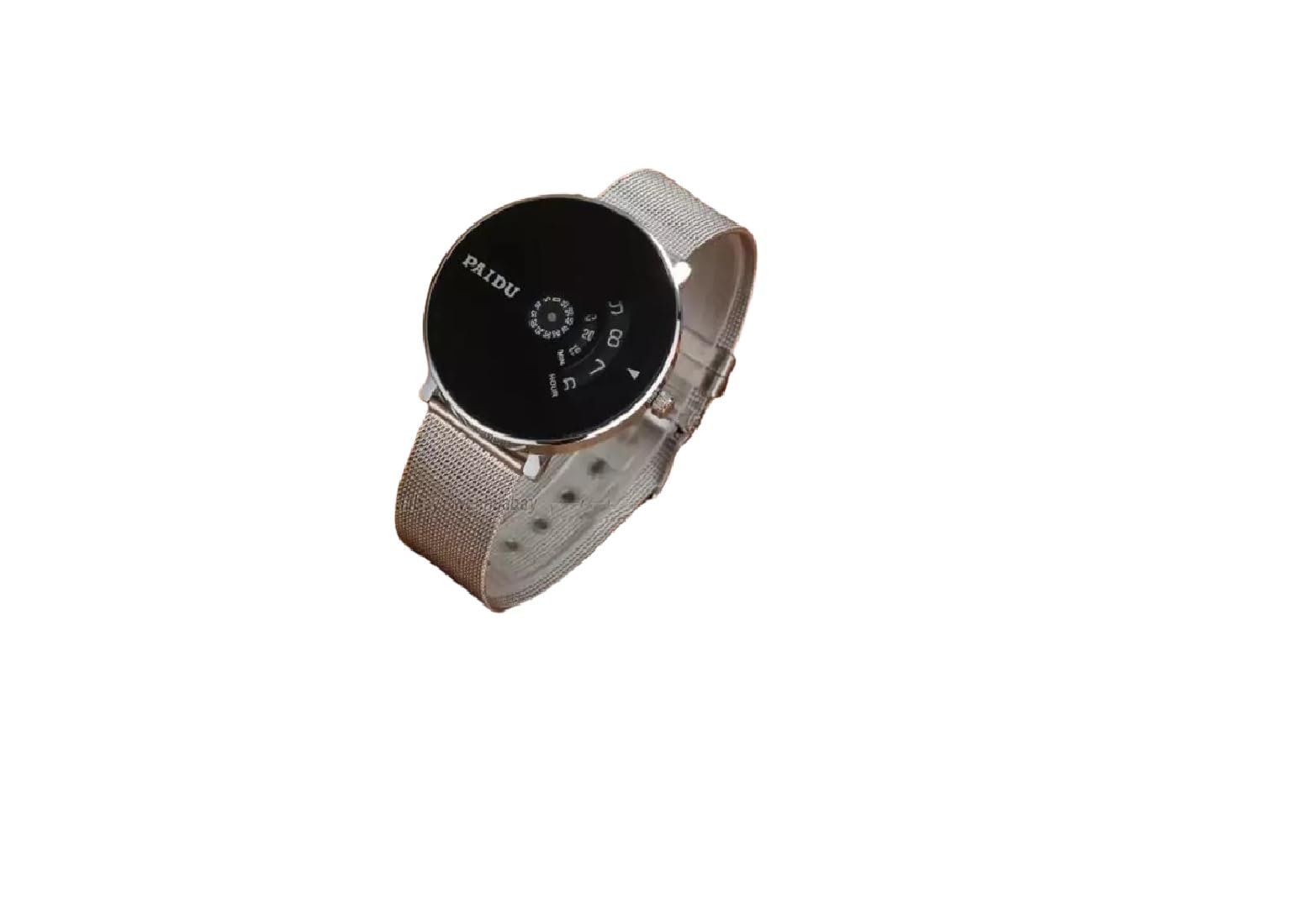 Stylish Watch Stainless Steel Chain Wrist Watch Analog Round Dial for Men and Boys (Free Size) (Black Silver) (B0CCYN5D6S) Amazon Price History, Amazon Price Tracker