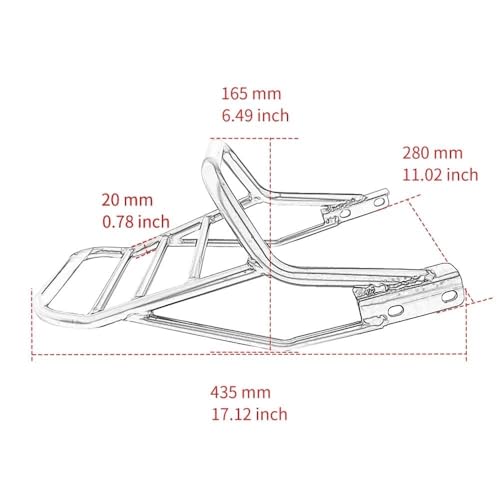 Rack arrière moto robuste et finitions soignées Bonneville - 3