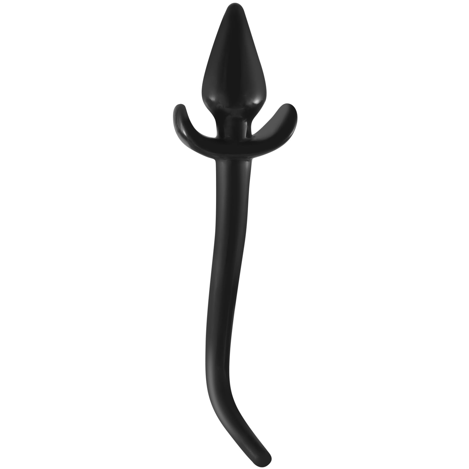 Anal Plug with Puppy Dog Tail Expander Vaginal Expander Plug Soft Anal Dilator Trainer with T-Shaped Base BDSM