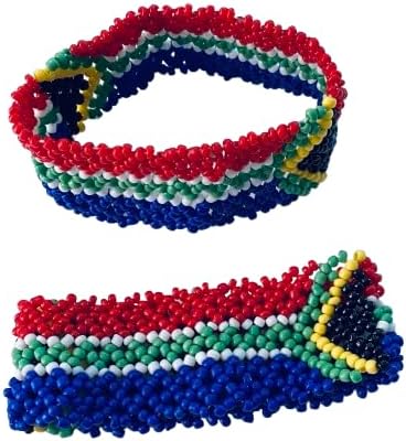 South African Flag Beaded Bracelet- Africa- Heritage