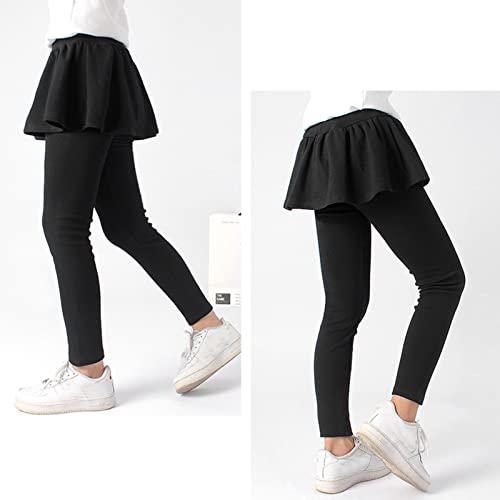 Girls Leggings Ruffle with Ruffle Skirts School 𝗨niform Pants Kids Leggings Spring Footless Tights Pantskirt2