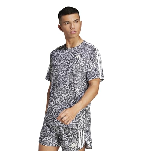 adidas(アディダス) ランニング 半袖 Tシャツオウン ザ ラン クライマクール スリーストライプス半袖Tシャツ KVL33メンズ