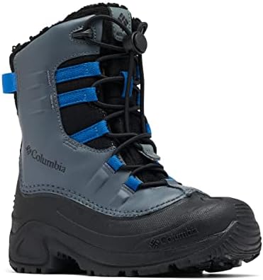 Columbia Kids' Bugaboot Celsius Snow Boots, Shark/Bright Indigo, 7 Big Kid