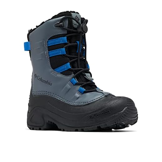 Columbia Youth Unisex Bugaboot Celsius, Shark/Bright Indigo, 4