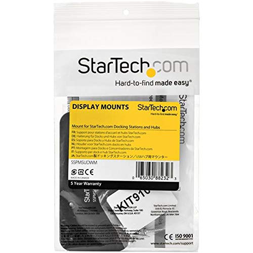 Startech.Com Wall Mount for Docking Station Or Hub, Black - Image 4