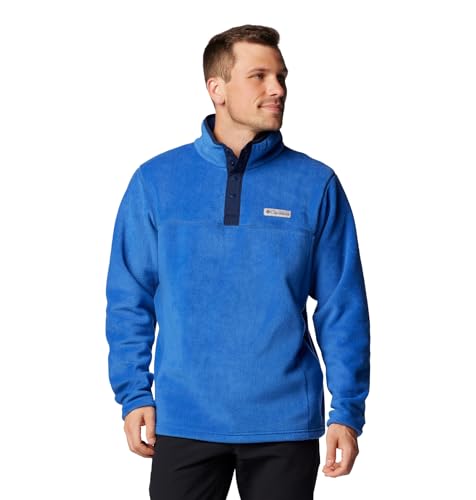 Columbia Men's Steens Mountain Half Snap II, Mountain Blue/Collegiate Navy, XX-Large