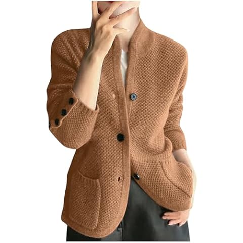 Cardigan en tricot épais marron - Generic Cover