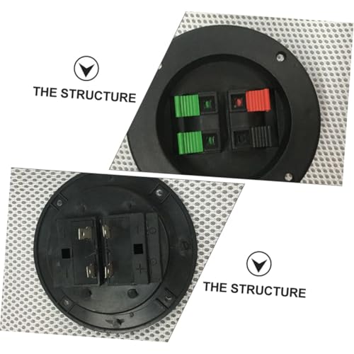 Conector de altavoz de 4 vías estable para evitar interferencias en subwoofer Operitacx 7