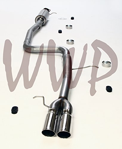 Performance Stainless Steel SS SS409 3" Cat Back CatBack Exhaust Muffler Kit System Polished Tips Compatible With 2014-2017 Ford Fiesta ST 1.6L EcoBoost Turbocharged