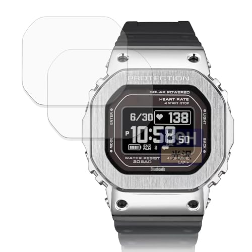 FILMEXT �t�B���� CASIO G-SHOCK G-SQUAD GM-H5600 �V���[�Y (2���Z�b�g) �p �ی�t�B���� 9H (�����K���X �����̍��d�x) ������ ���{��