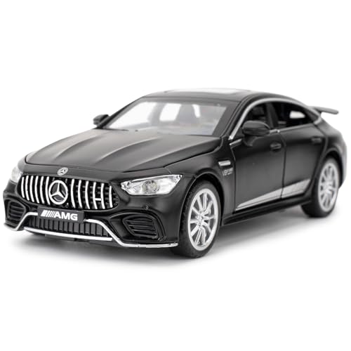 TGRCM-CZ 1/32 Diecast Auto AMG GT63 Modell Auto Pull Back mit Sound und Licht Spielzeug Auto für Jungen Mädchen Erwachsene Geschenk(Schwarz)
