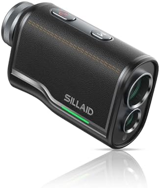 （22:00時点） SILLAID ゴルフレーザー距離計 mini VM2 赤緑色表示 OLED 3点間距離 最速0.04S測定 高透過レンズ 6倍望遠 1093yd対応 専用ケース付き(ブラック)