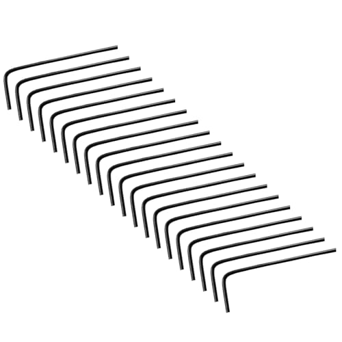 Piutouyar 1.5mm Hex Key Wrench, 60Pcs L Shaped Allen Key Set, Small Hex Wrench for Bike & Furniture Repair (Black)