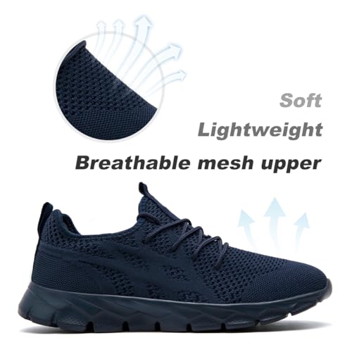 Image of DLWKIPV Mens Running Shoes Sneakers Non Slip Slip On Tennis Lightweight Athletic Cushioned Comfort for Walking Gym Fitness & Daily Training Leisure Sports