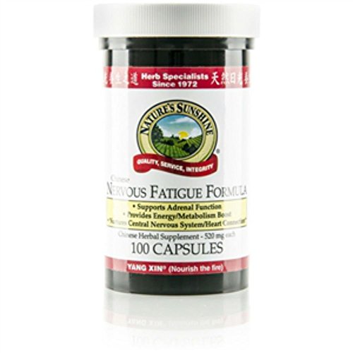 Nature,s sunshine Nervous Fatigue, Chinese Herbal Supplement Supports Adrenal Function 100 Capsules Each(Pack of 2)