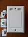 WHITE Standard Dual Voltage Direct Connect Central Vacuum Wall Valve Inlet