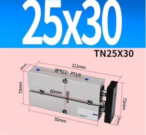 Cilindro de aire compacto TN25*30 doble efecto para ahorrar espacio 3