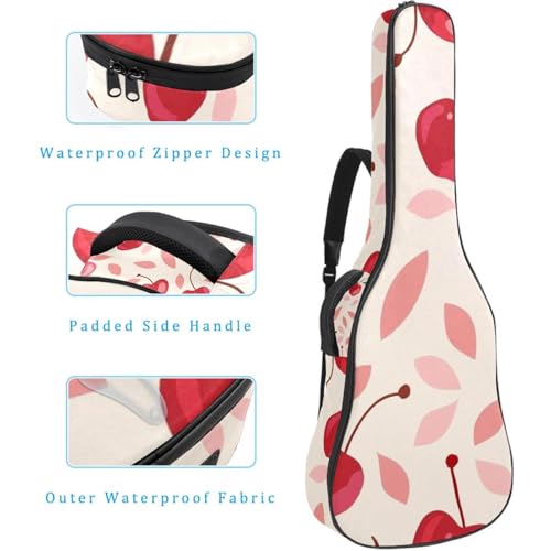 Mini sac guitare rose cerise : la solution légère pour transporter vos cordes - 4