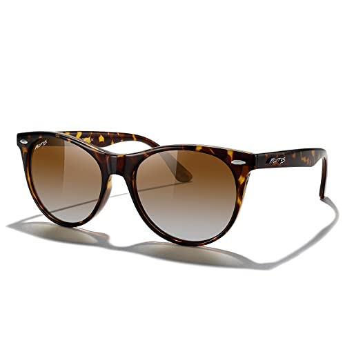 MERRY'S Retro Round Polarized Sunglasses for Women Fashion Trendy Shades S6185