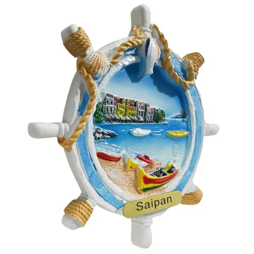 Imán Decorativo 3D Saipan EE. UU. Souvenir miniatura 3
