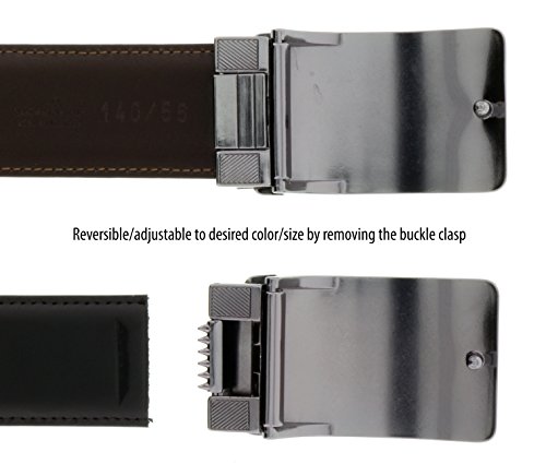 HSB 8001 Black/Brown Reversible/Adjustable Mens Belt3