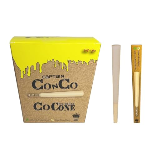 Image of Pack of 64 Unbleaches Rolling Paper Pre Rolled King Size 13 gsm Paper Roll (Set of 064, Brown)