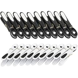 Grandes Marcas De Ropa De Cama culiclean Pinza Ropa Flor 20 Piezas, Negro-Blanco/Blanco-Negro, Fuertes, Pinzas Ropa Que Non Dejan Marca
