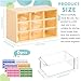 Amyhill 6 Pcs Mini Drawer Organizer Small Organizer with 9 Drawers Plastic Desktop Craft Storage Box for Office Home Room Jewelry Cosmetics Collection(Multicolored)