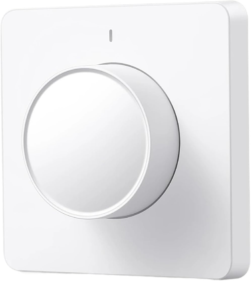 Rotary Dimmer Switch Dimming Panel Wall Switch Requires Hub(White Dimmer Switch)